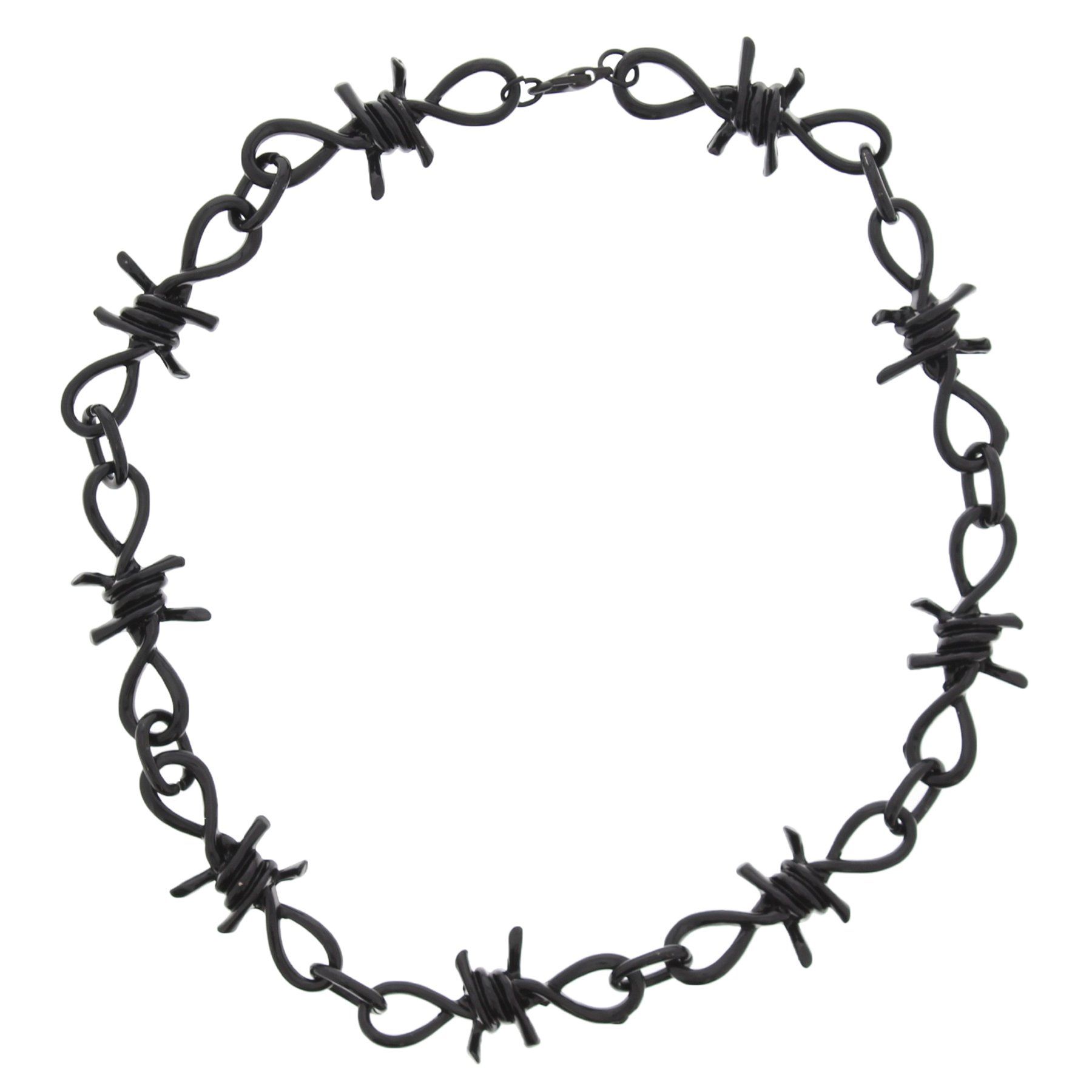 Zac's Alter Ego - Barbed Wire Chain Necklace - Black